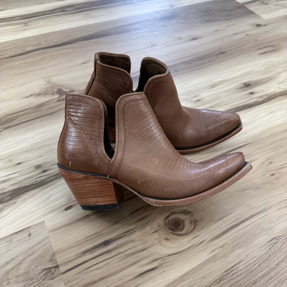 Ariat Brown Textured Dixon Ankle Boots - Picture 2 of 11